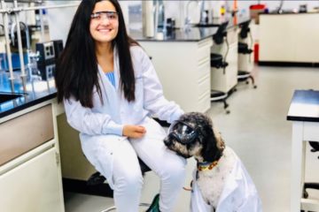 Mobility Service Dog with Science Student Handler