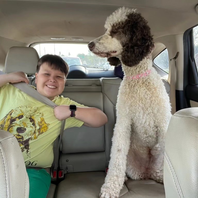 serena with service dog handler